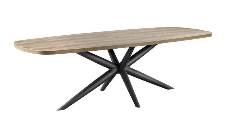 Eettafel Oltia rechthoek houtstructuur 220x100cm