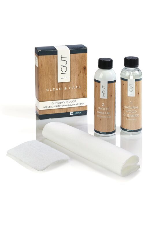 Clean & Care geolied, gewaxt & onbewerkt hout
