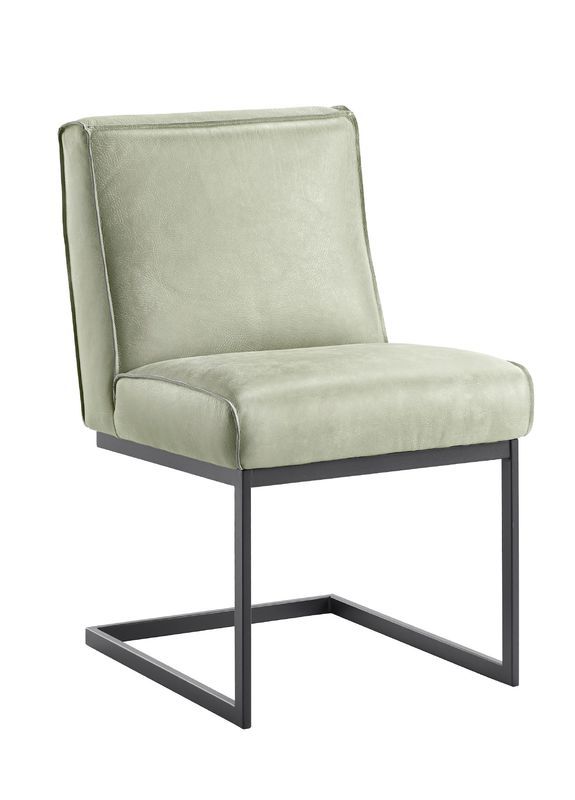 Eetkamerstoel Rona groen leer