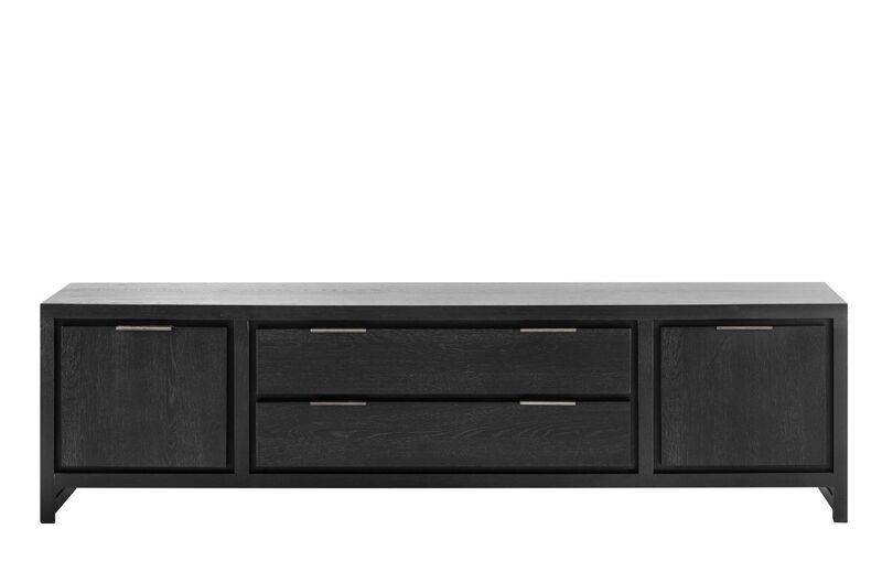 TV-Meubel Lentaro eikenhout zwart