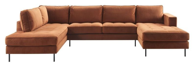 Hoekbank Delora koper Velvet