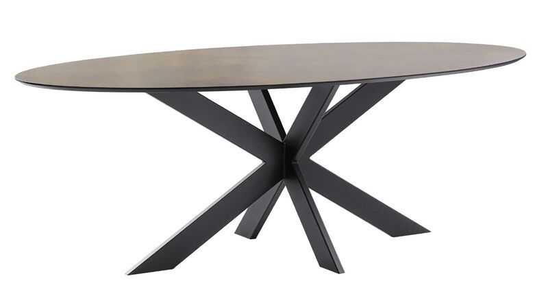 Eettafel Canarias ovaal bruin 220x120cm