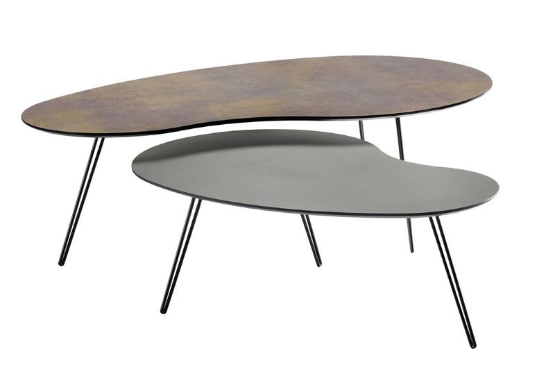 Salontafelset Yania bruin + antraciet