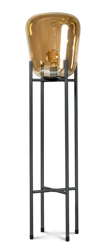 Vloerlamp Beltio zwart goud