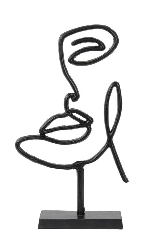 Ornament Face mat zwart