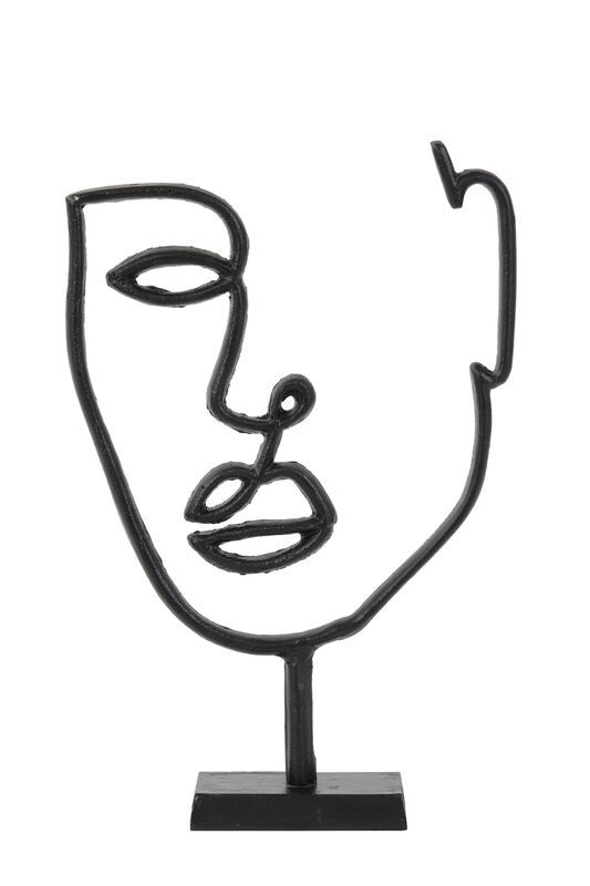 Ornament Face mat zwart