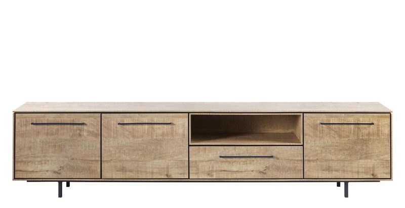 TV-Meubel Rianta houtstructuur/metaal