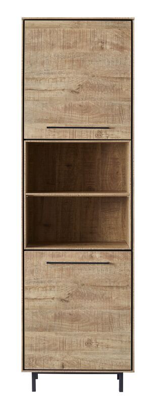 Opbergkast Rianta houtstructuur/metaal