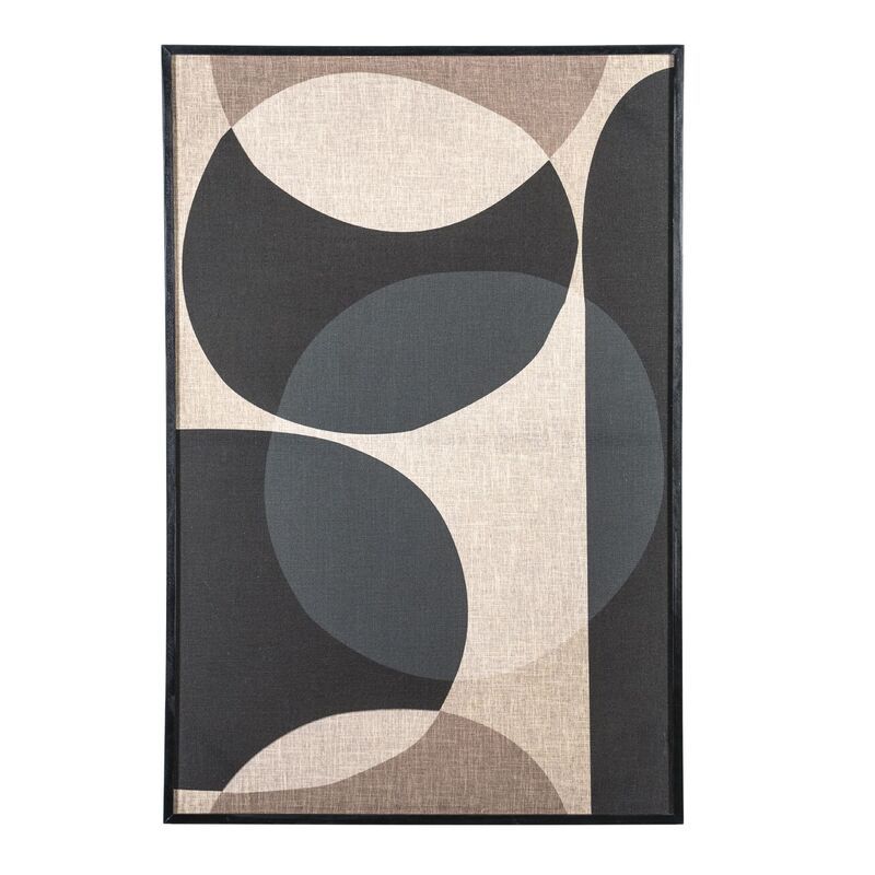 Wanddecoratie Ato Large zwart bruin