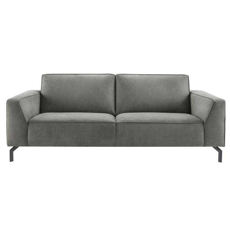 3-Zitsbank Virgio antraciet microleder