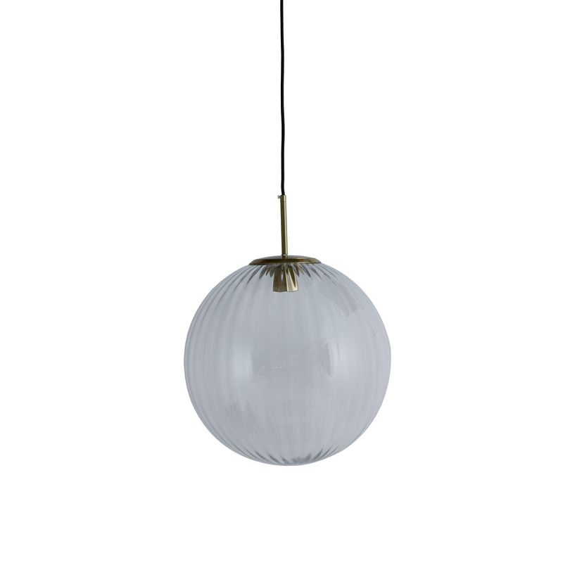 Hanglamp Magdala glas lichtgrijs rond 40
