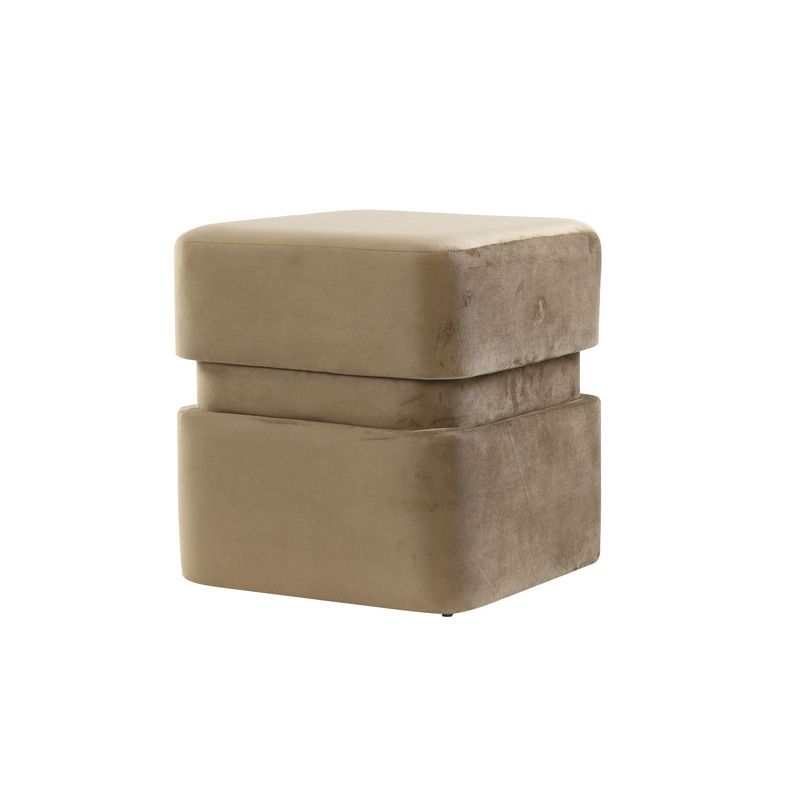 Poef Piazza bruin velvet