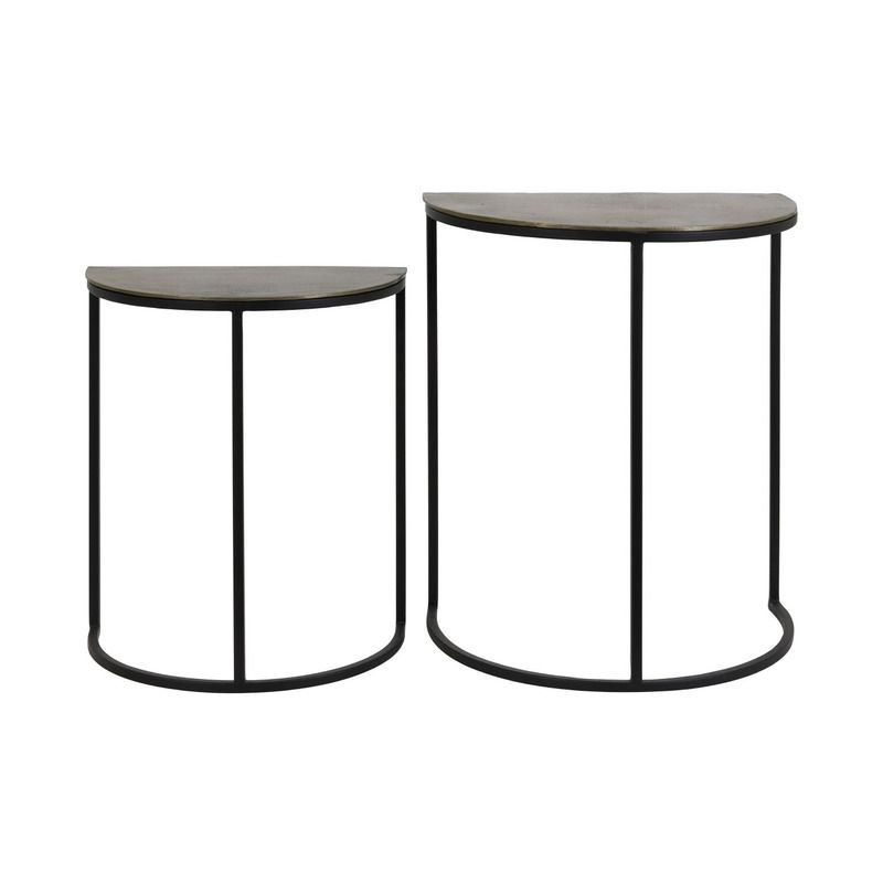 Bijzettafelset Peto antiek brons zwart