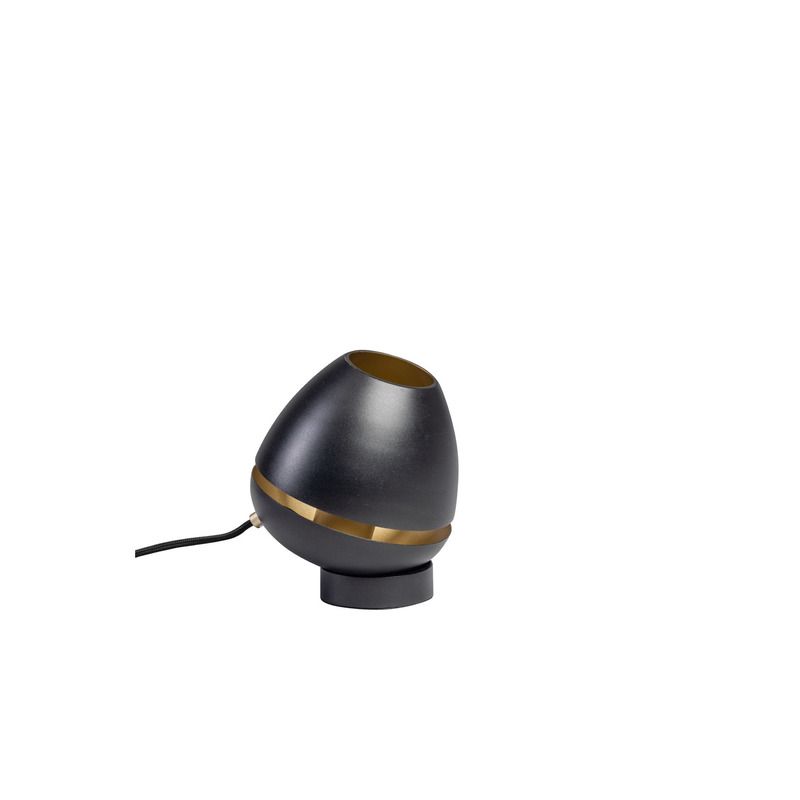 Tafellamp Cleiro zwart messing