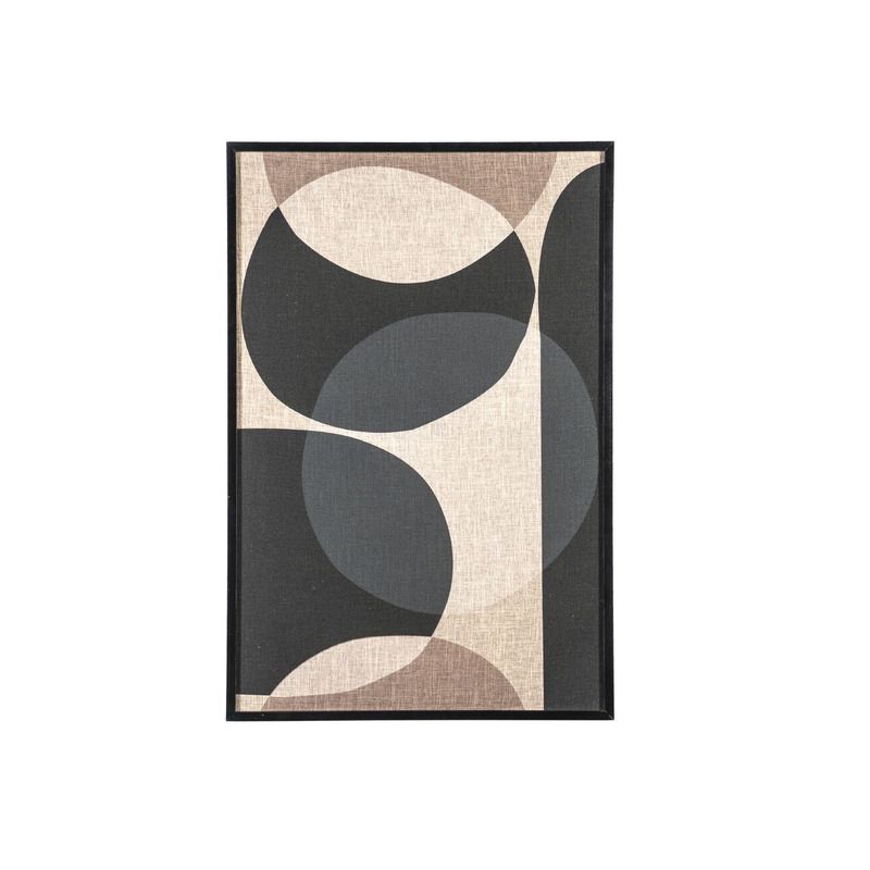 Wanddecoratie Ato small zwart bruin