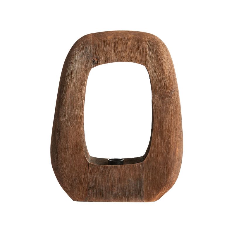 Tafellamp Kelafo medium hout choco bruin