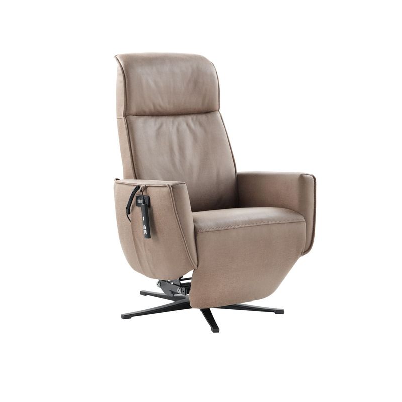 Relaxfauteuil Lenci met sta-op bruin