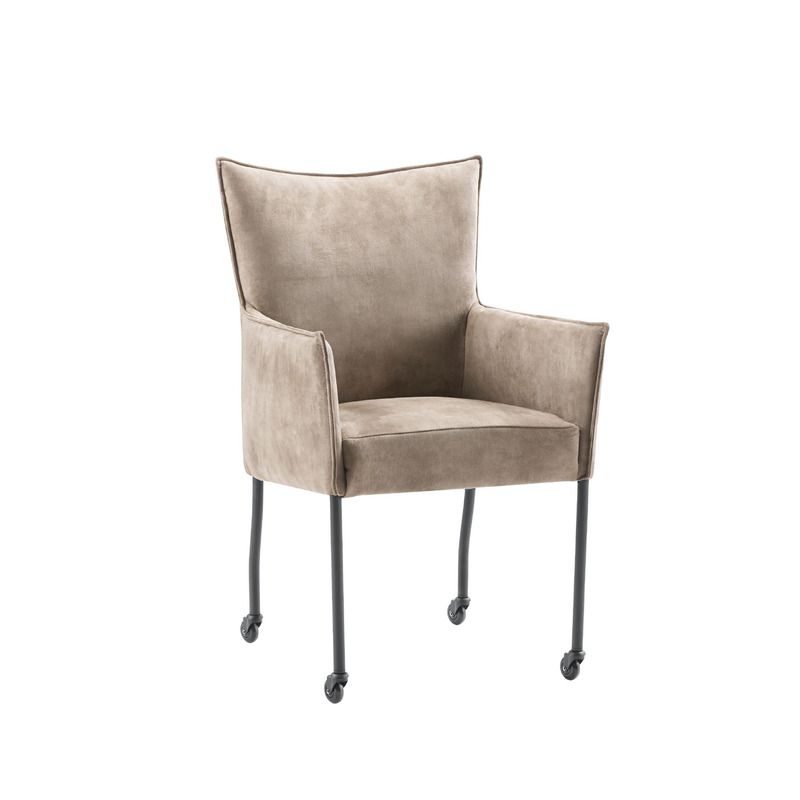 Eetkamerstoel Martia bruin microleder