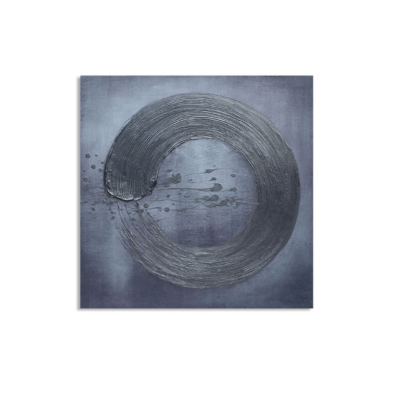 Wanddecoratie Cirkel blauw