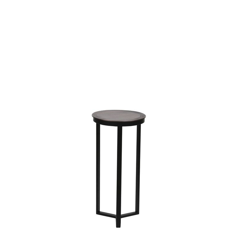 Zuil Retiro antiek koper zwart rond 30cm