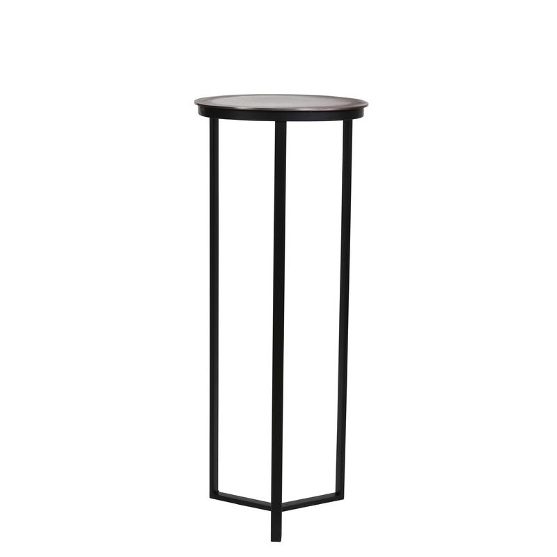 Zuil Retiro antiek koper zwart rond 40cm