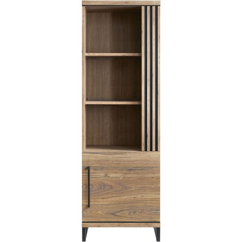 Wandkast Gianta houtstructuur sheesham decor