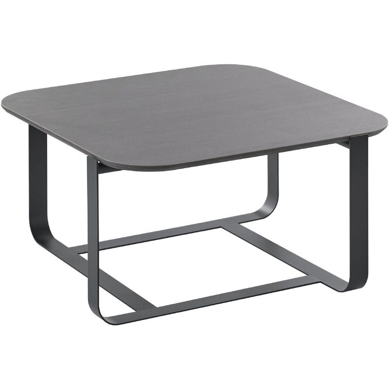 Salontafel Monzunio HPL zwart vierkant 60x60cm