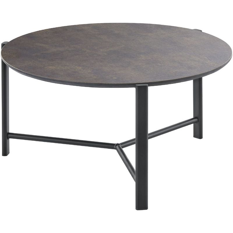 Salontafel Montona HPL grijs rond 60cm