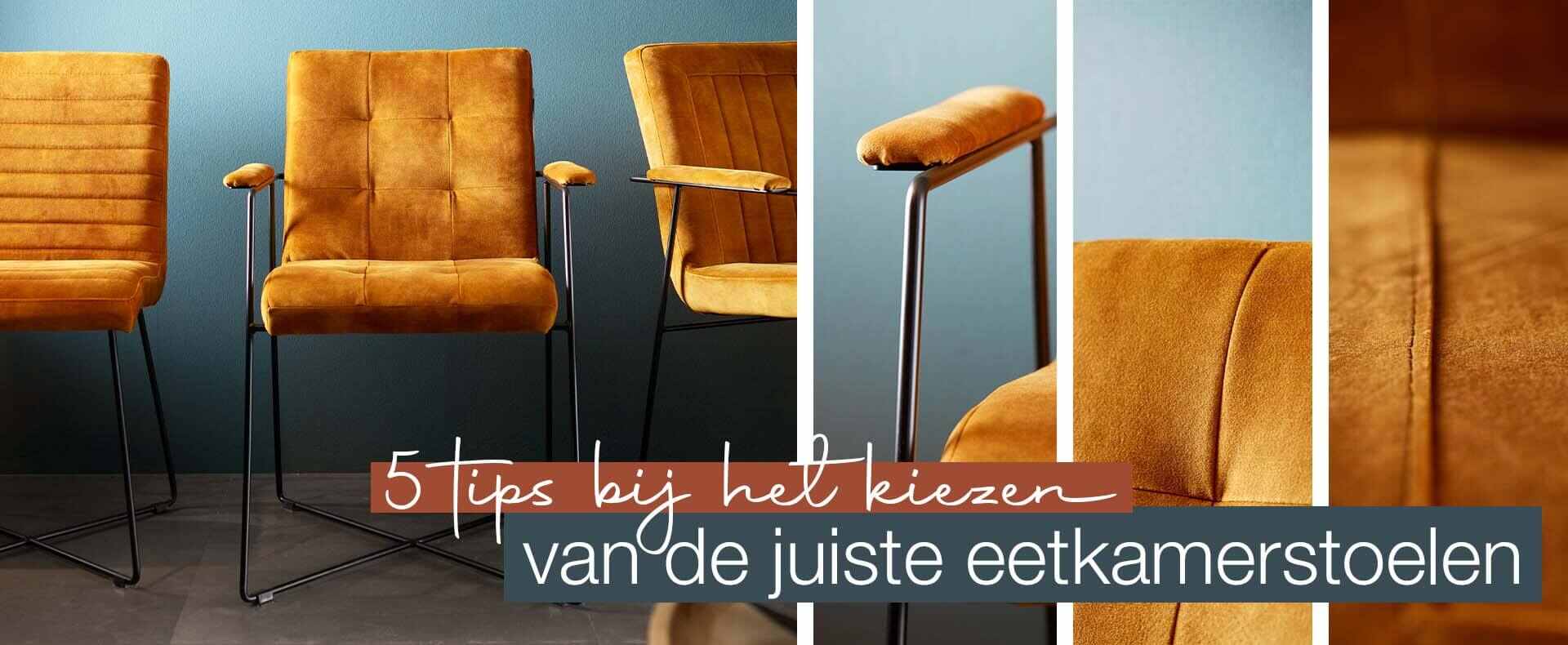 5 tips bij het kiezen van de juiste eetkamerstoelen