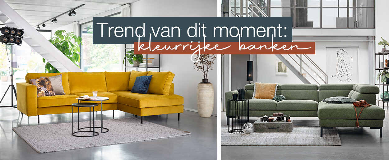 Trend van dit moment: kleurrijke banken