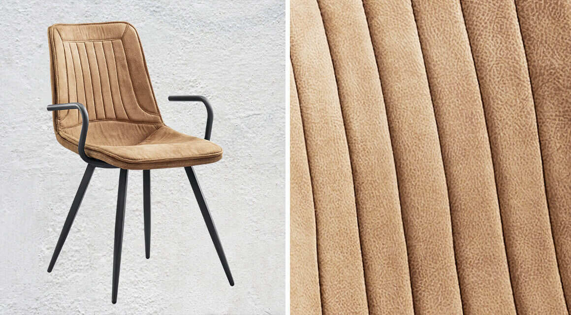 Eetkamerstoel cognac Vinto