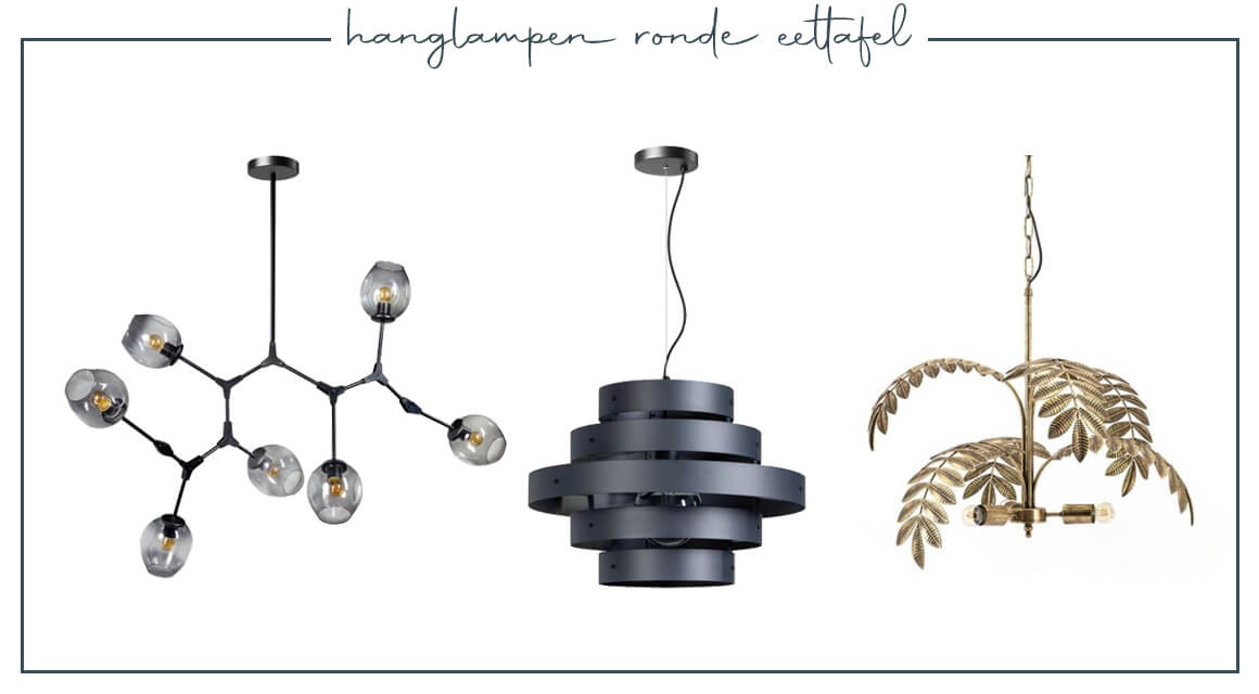 Hanglamp voor boven ronde eettafel