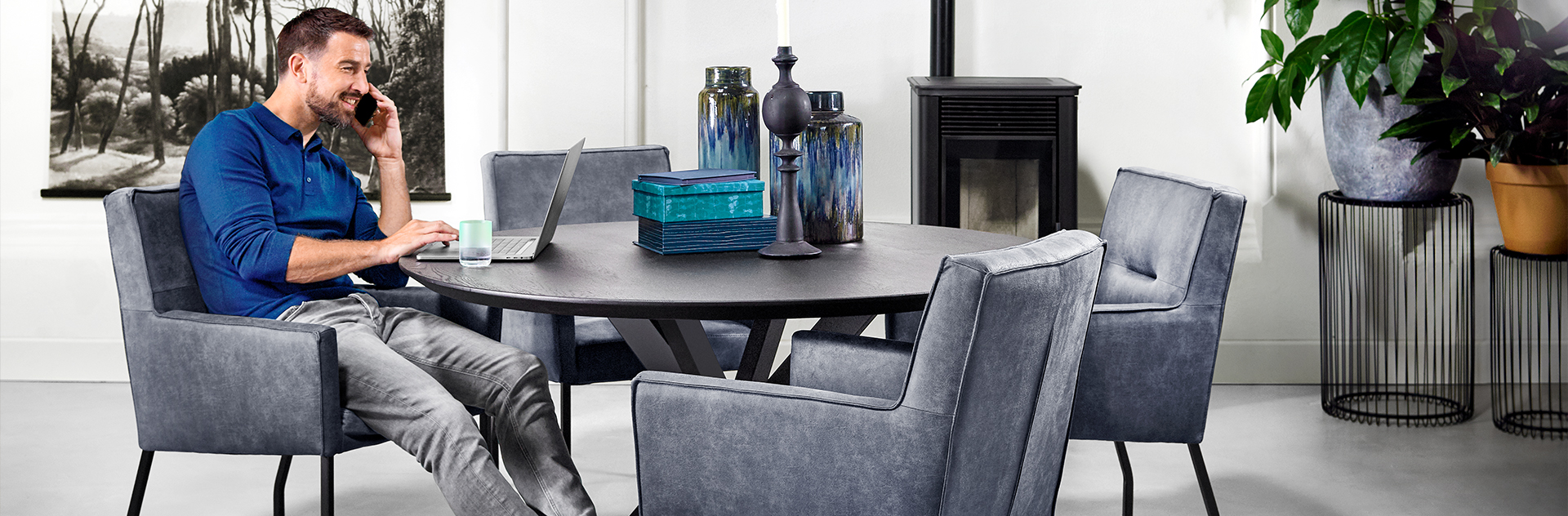 Eetkamertafel rond Gardo