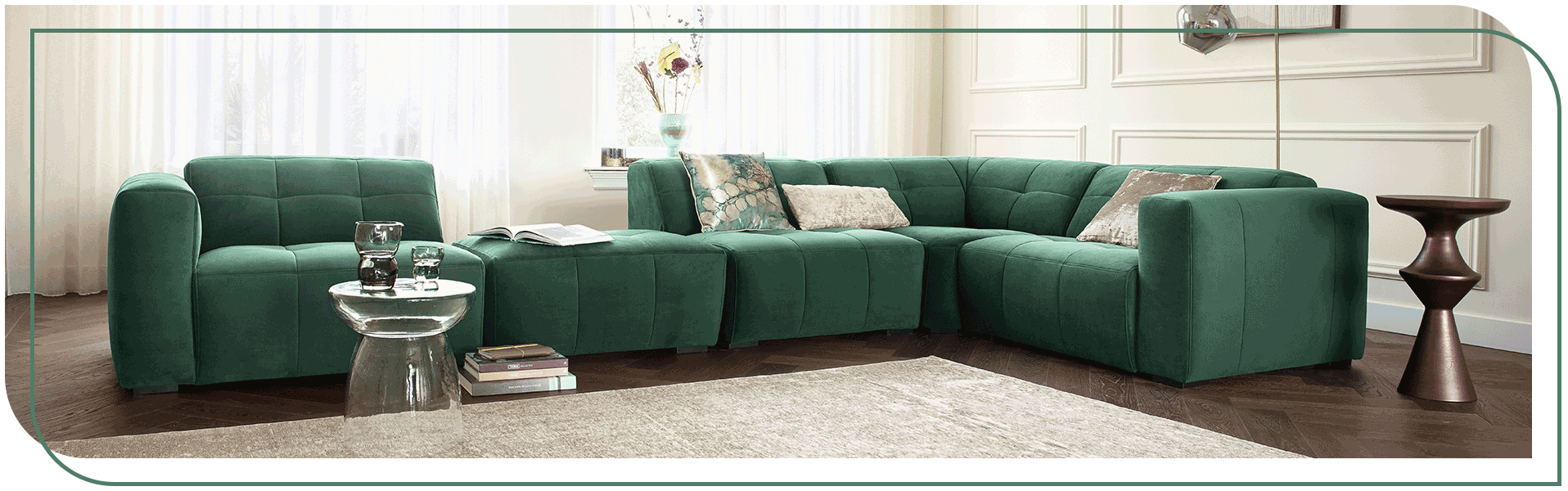 Kleurrijke woonstijl - elementenbank Bantano - INHOUSE