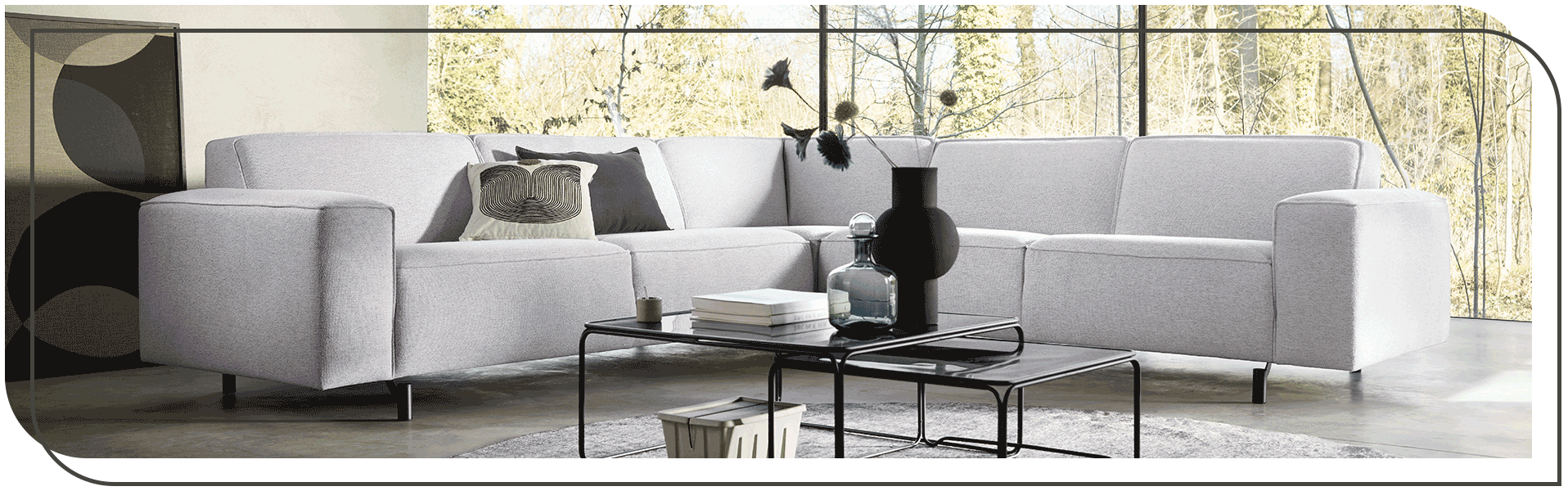 Stijlvol en tijdloos - Hoekbank Carolina - INHOUSE