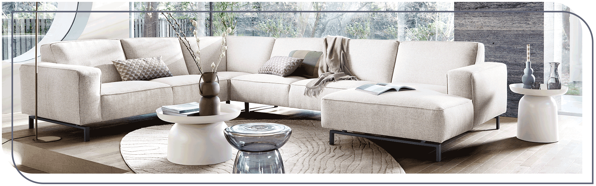 Stijlvol en tijdloos - Hoekbank Virgio - INHOUSE