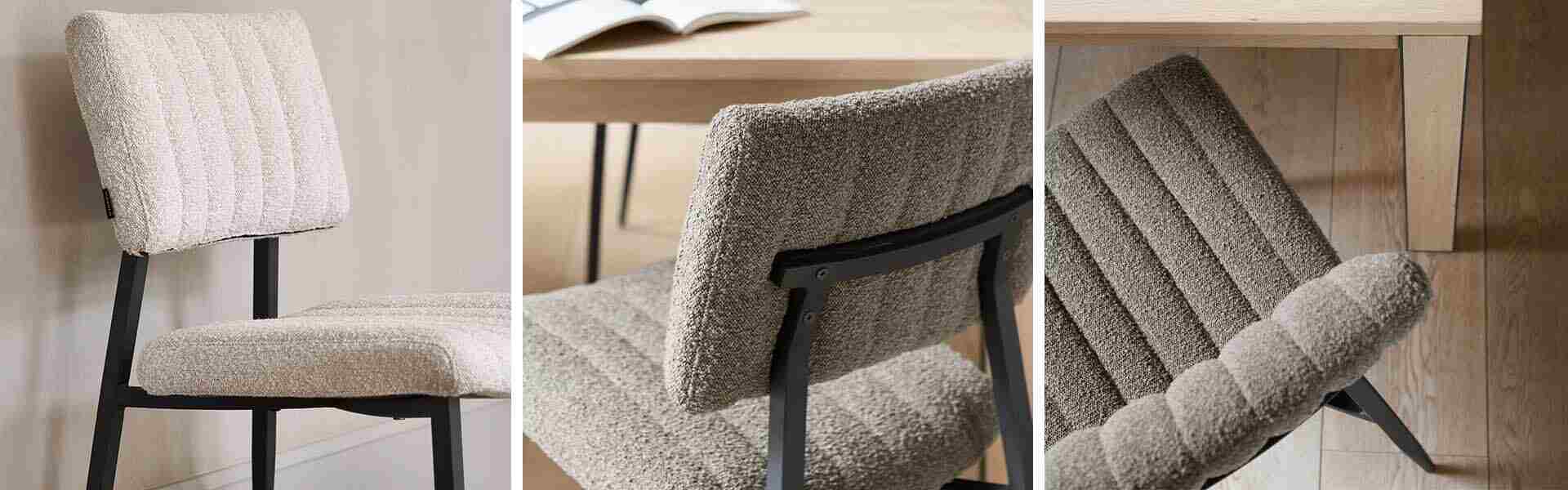 Eetkamerstoel Dominta bouclé