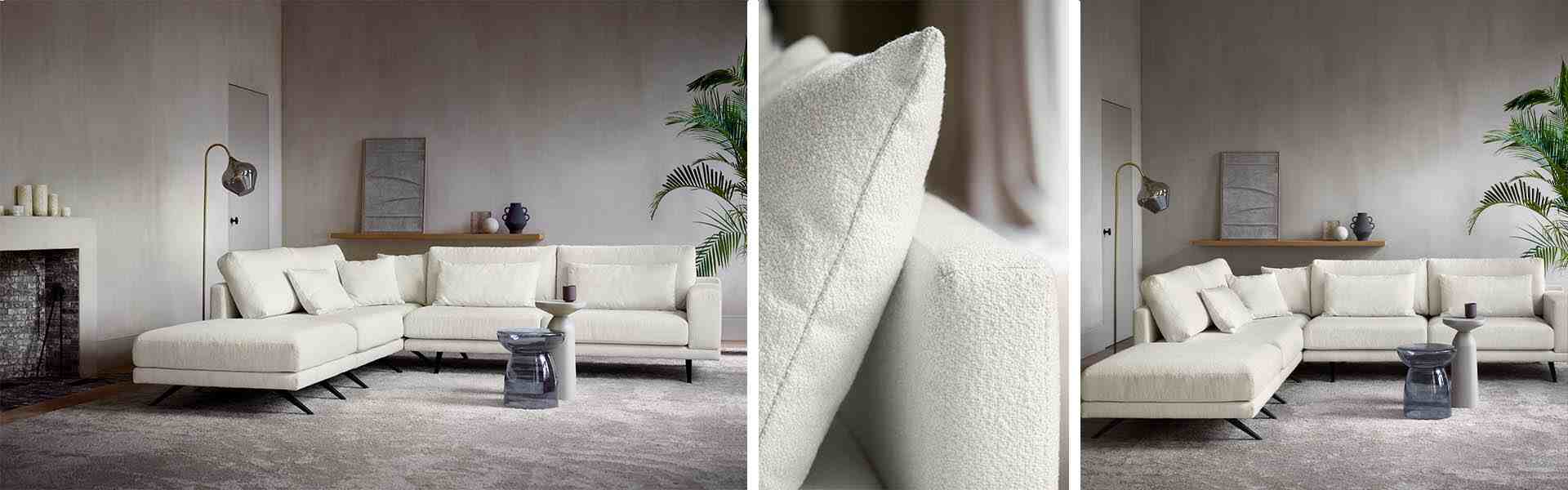 Hoekbank Kantira bouclé