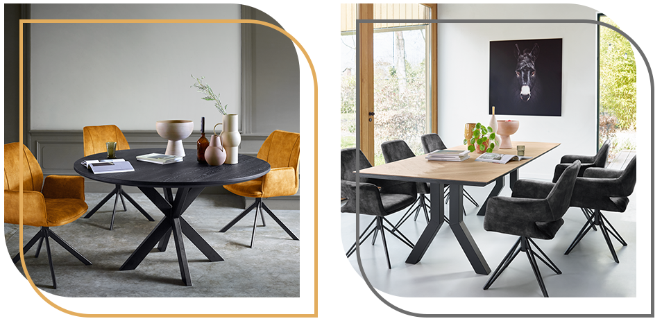 Velvet eetkamerstoelen