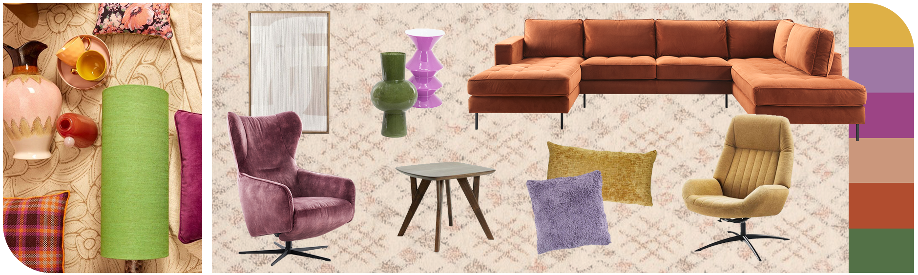 Interieurtrends 2024: Warm en kleurrijk met een knipoog naar de jaren '70 - INHOUSE